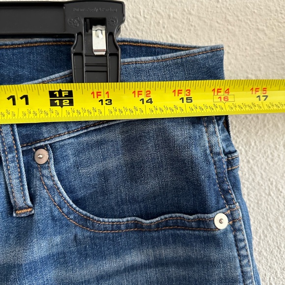 A3 - 197 Madewell straight leg distressed blue denim jeans size 30 straight leg - Picture 5 of 15